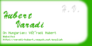 hubert varadi business card